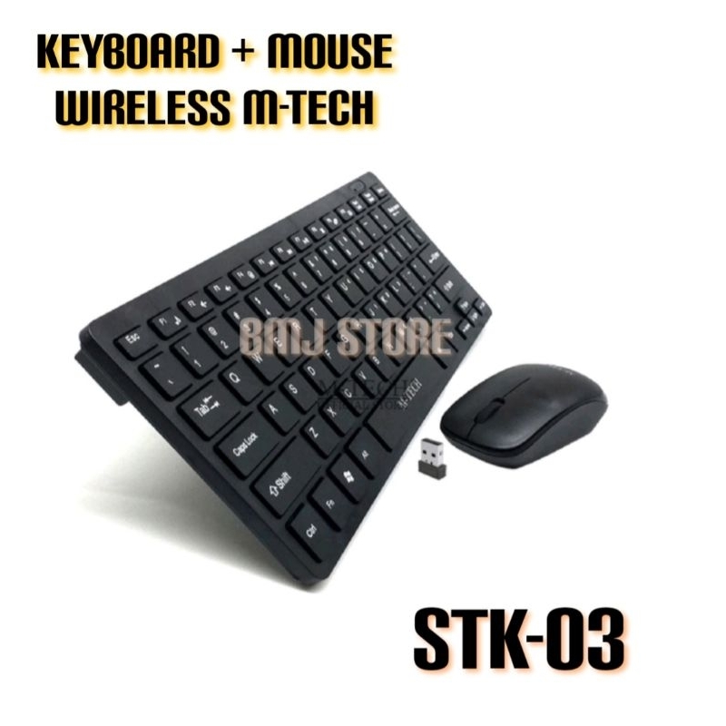 Keyboard Mouse Wireless mini M-Tech Stk-03 stk 03