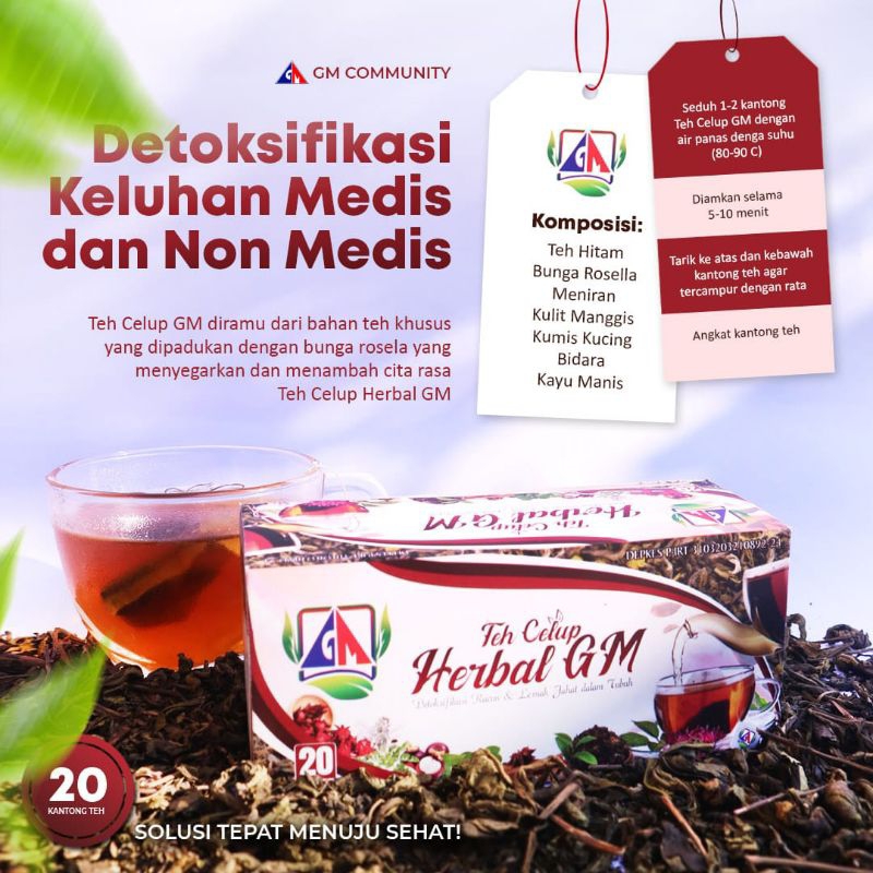 

Teh Celup Herbal GM Teh Herbal bunga Rosella Teh Herbal antiRadikal Bebas Teh Herbal Detoksifikasi