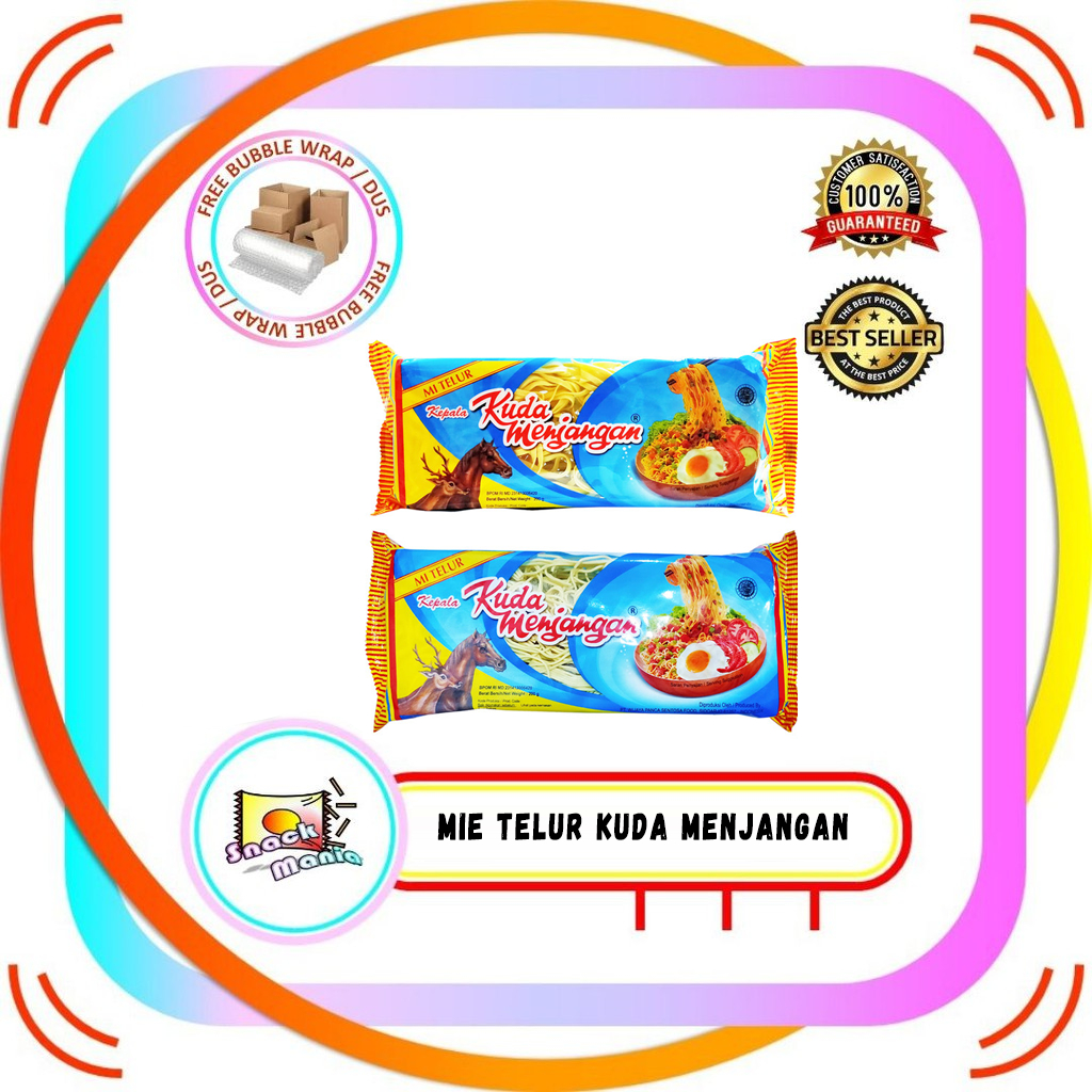 

Mie Telor Kuda Menjangan Kecil - Lebar 200 gr Mi Telur Biru