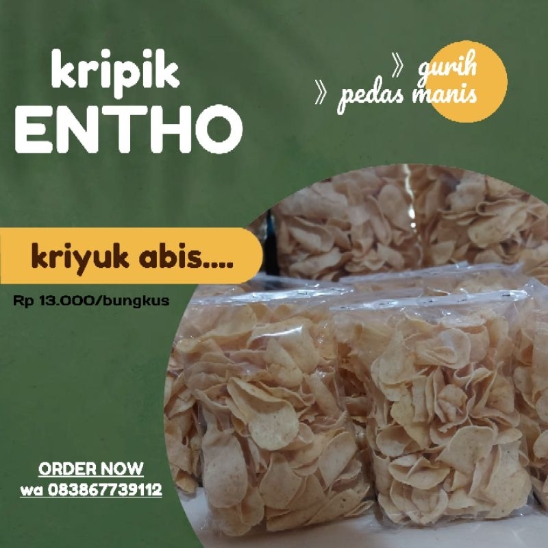 

keripik ceriping singkong gethuk entho rasa PEDAS MANIS