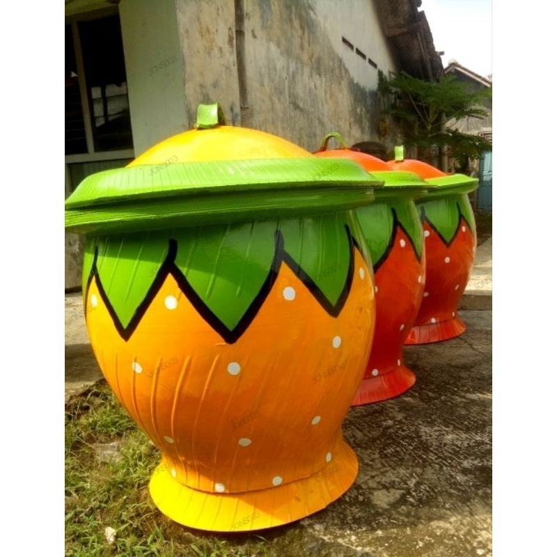 Tempat sampah karet ban bak sampah lucu besar kuat awet