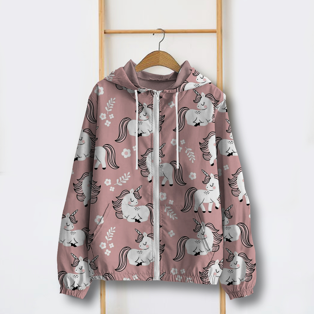 Jaket Parasut Wanita Printing Jumbo / jaket parasut Big Size / jaket parasut over size pria dan wani