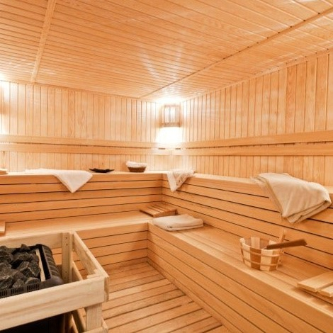 Sauna Wooden Panel Board WPC / Decking Board Indoor &amp; Outdoor