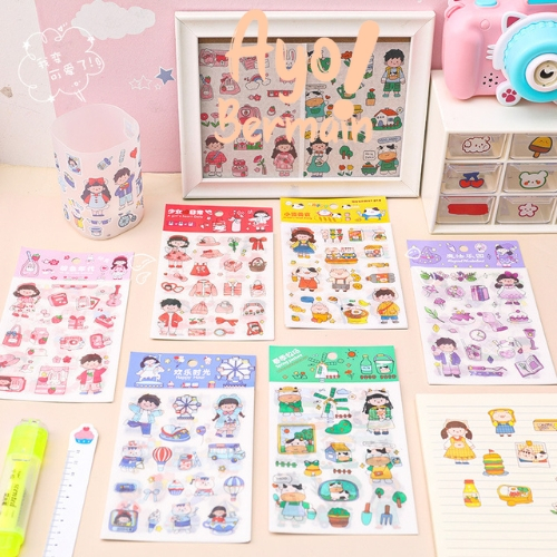 

Stiker Girl Sticker Karakter Kartun 1 Set isi 4 Lembar