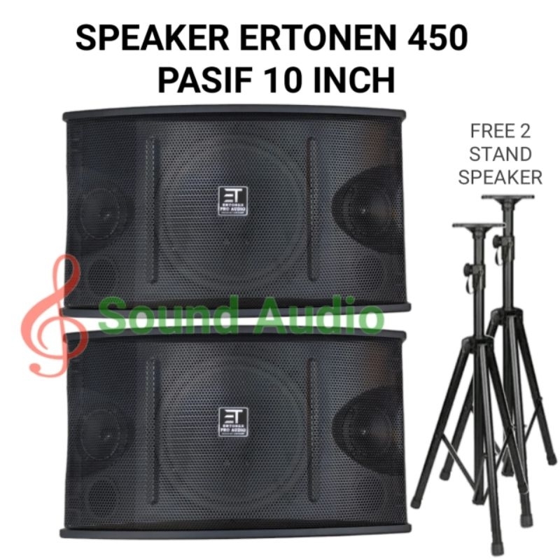 Speaker pasif 10 inch ertonen 10" 450 sound system 500watt