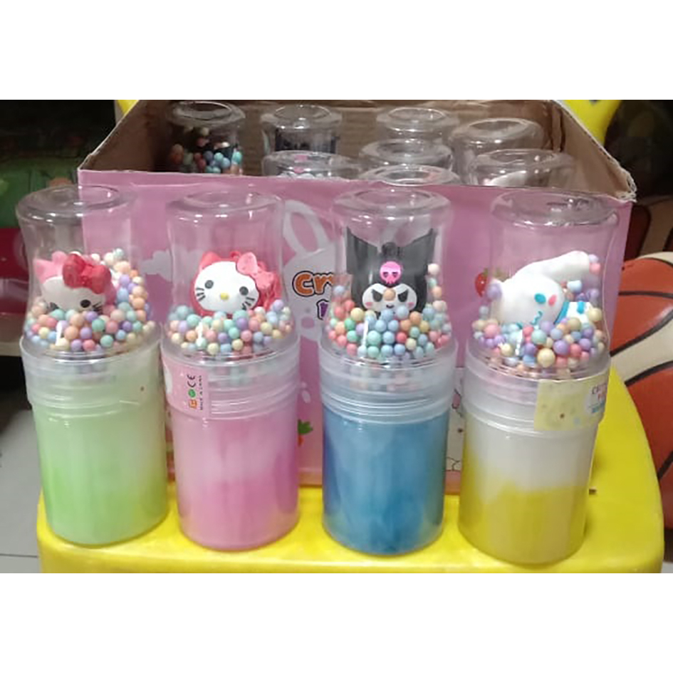 Slime Crystal Mud gliter mainan slime anak anak
