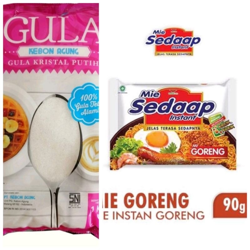 

link gula 1 kg sama mie sed4ap goreng 3 pcs