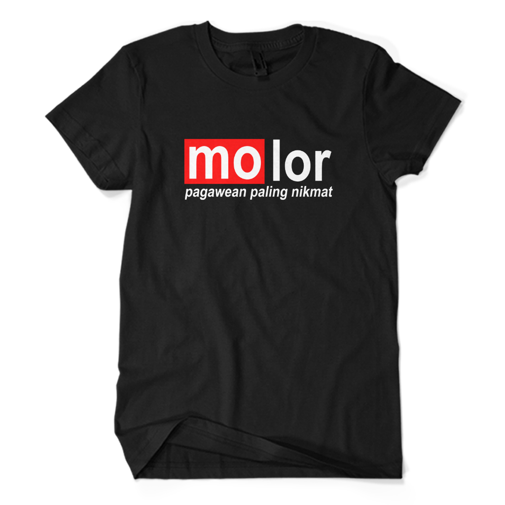 Kaos Pria Premium MOLOR SUNDA - Baju Tulisan Kata Humor Lucu Bahasa Sunda Unisex Dewasa