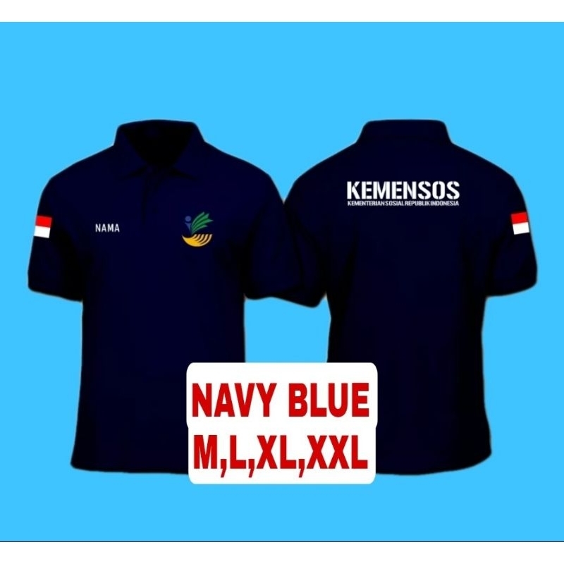 BAJU POLO SHIRT KEMENSOS RI//BAJU BEKERAH KEMENSOS