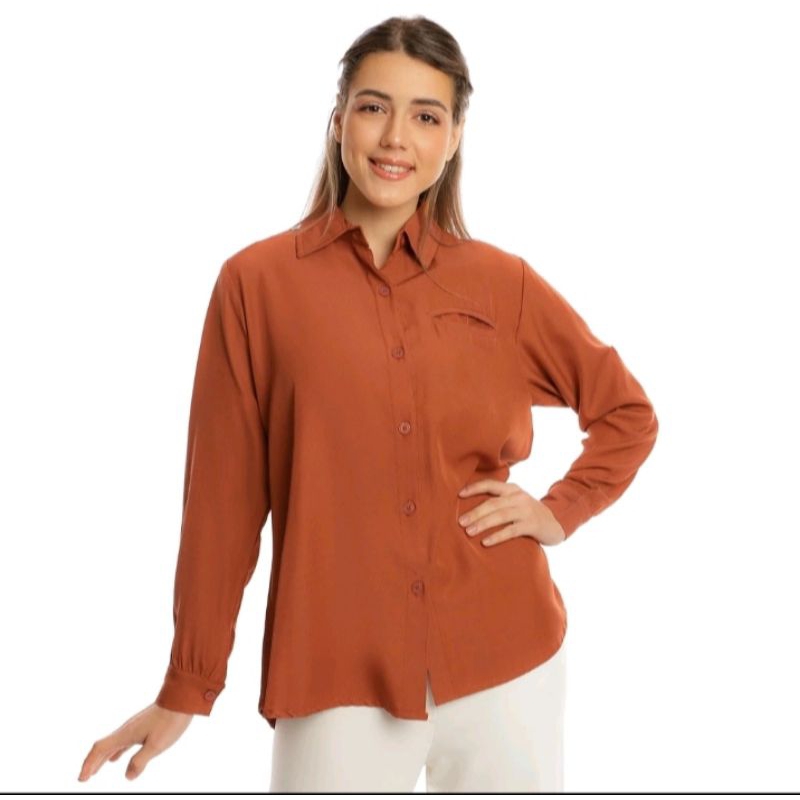 preloved (new) kemeja iMaroon big size XXXXL