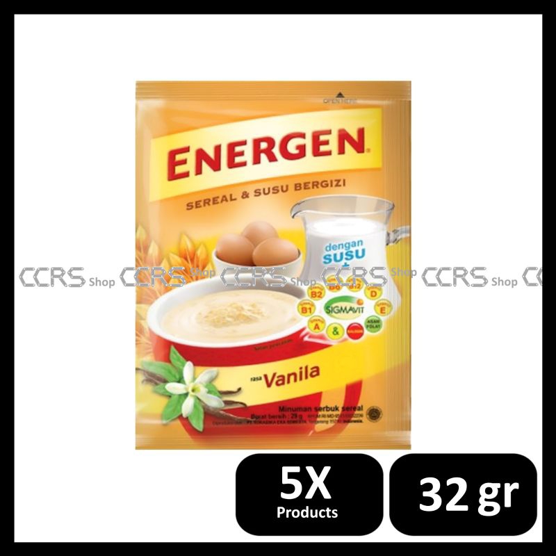 

Ccrs shop - Energen minuman sarapan simple 1 renteng 32 gram sereceng varian vanilla