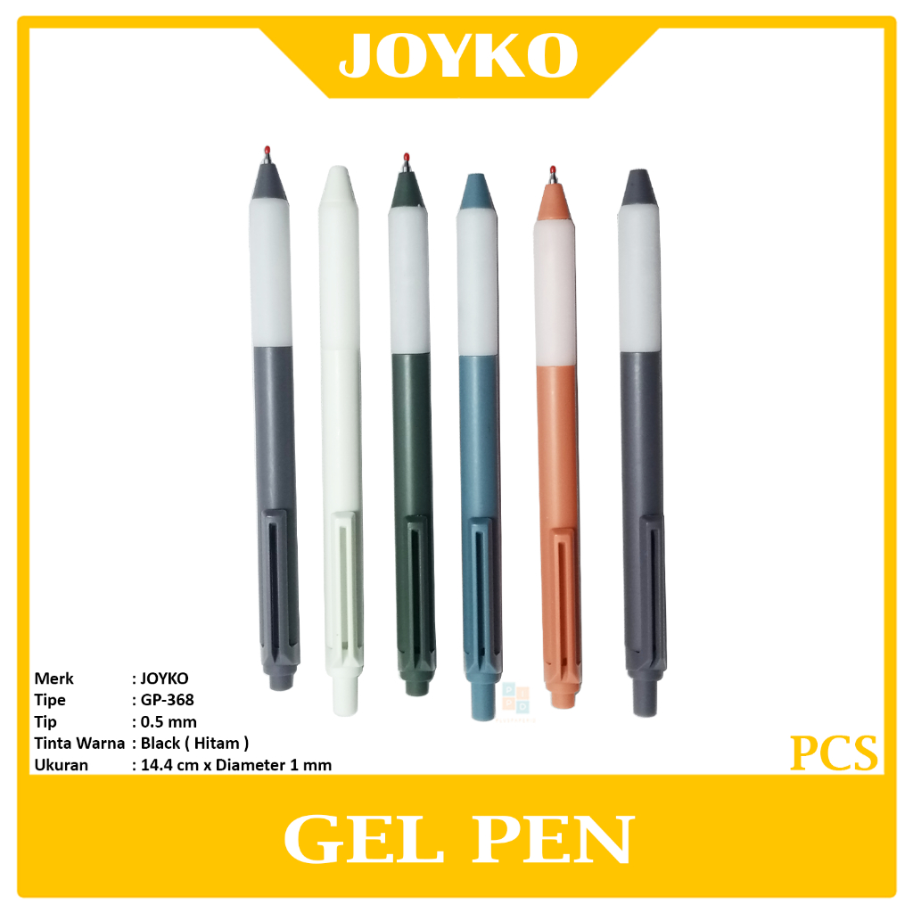 

JOYKO - Gel Pen GP-368 Morand - Black - Pcs