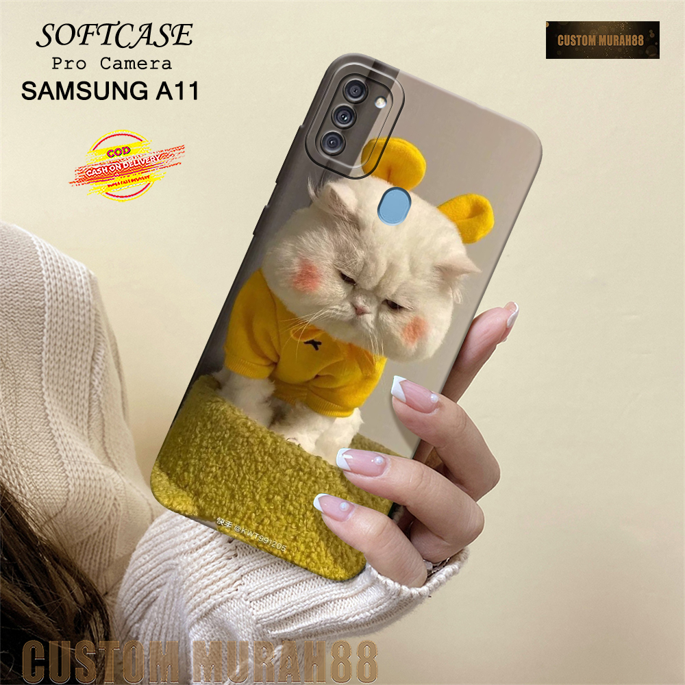 Case Samsung A11 Terbaru - Fashion Case CATS - Casing Hp Samsung A11- Softcase Pro Camera Samsung A1