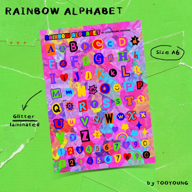 

TOOYOUNG RAINBOW ALPHABET STICKER