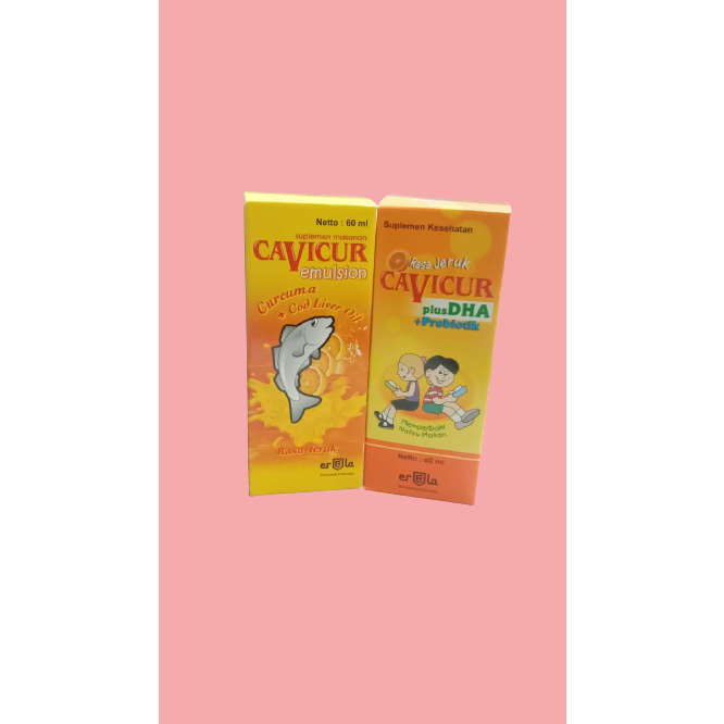 CAVICUR SIRUP 60ML PENAMBAH NAFSU MAKAN ANAK (ERELA)