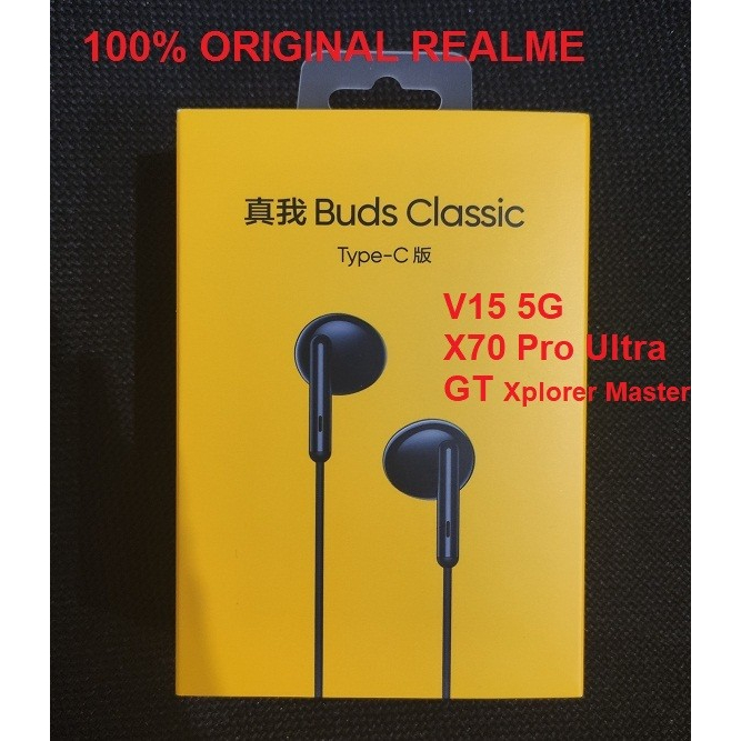 Headset Earphone Realme V15 5G X70 Pro Ultra GT Explorer Master Original