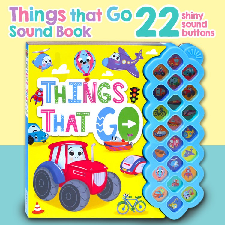 [Igloo Books] Things That Go Sounds Board Book With 22 Animal Sounds