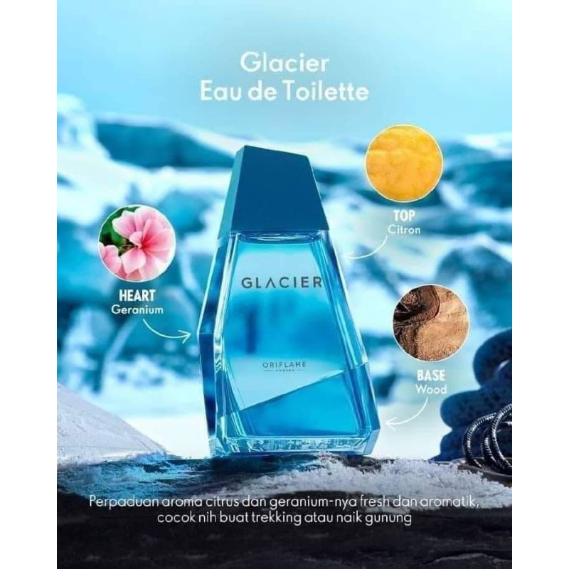 Parfum Glacier Biru Oriflame