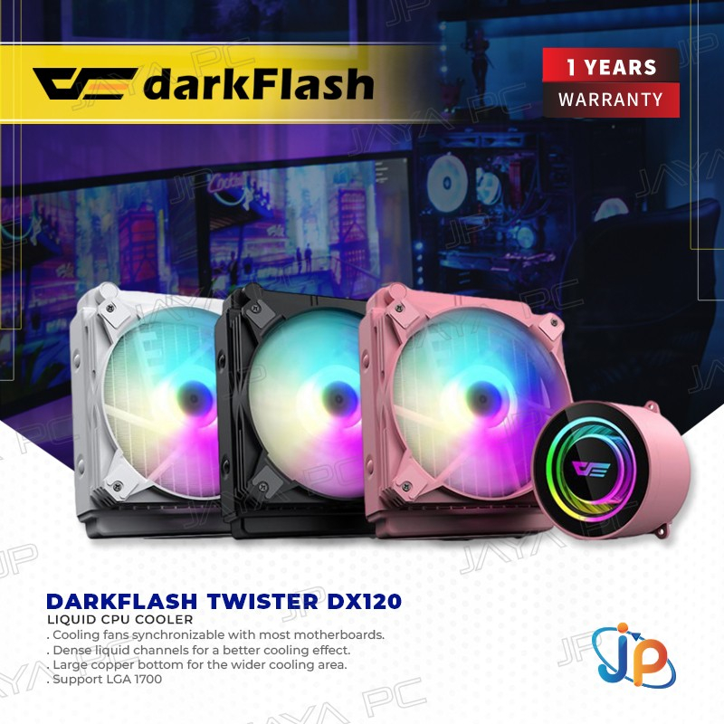 darkFlash Twister DX120 ARGB - Liquid CPU Cooler Fan 120mm