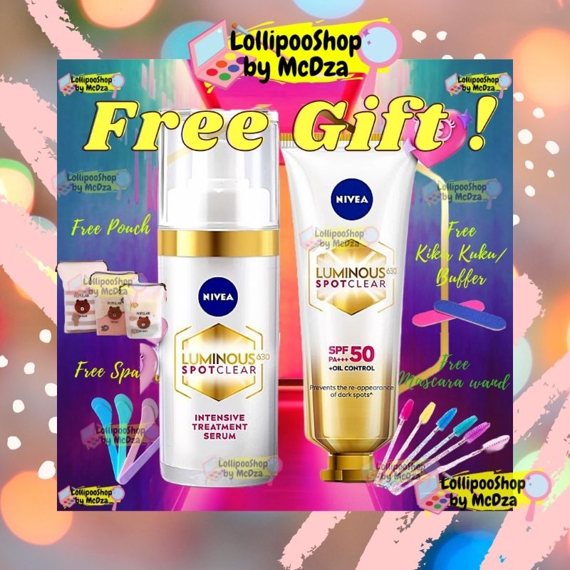 LollipooShop - NIVEA Luminous 630 SpotClear Intensive Treatment Serum 30ML Perawatan Flek Hitam | NI