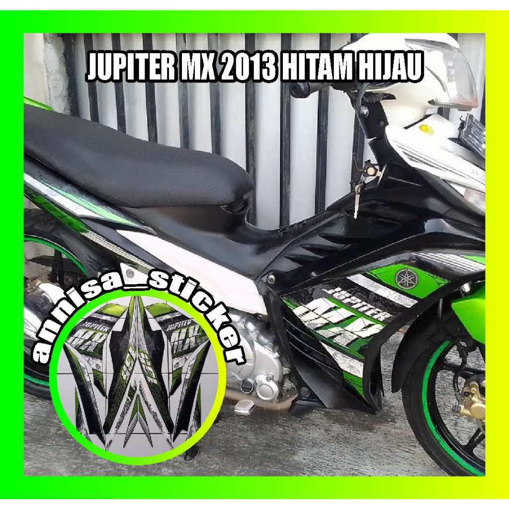 striping lis jupiter mx 2013 hitam hijau
