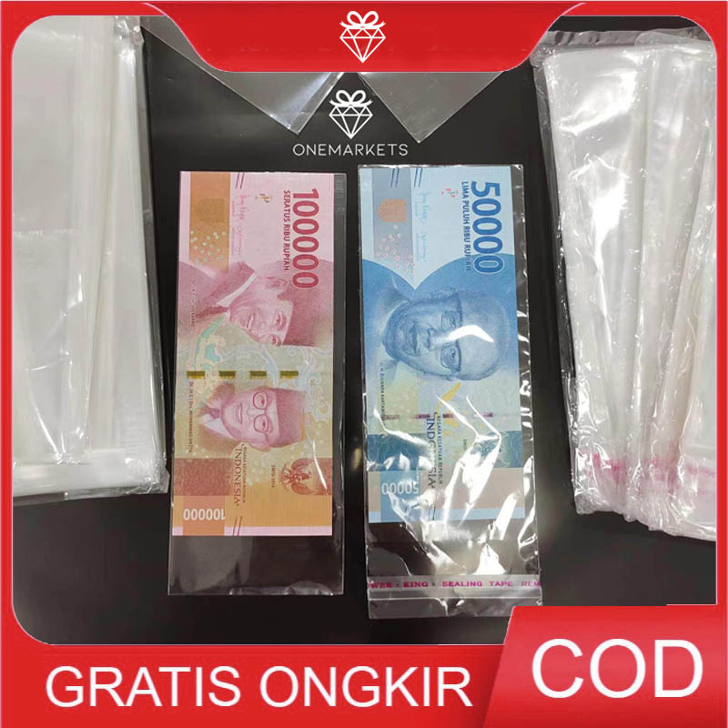 

100PCS Plastik OPP Uang untuk Buket Uang - Plastic Money Bouquet LL036