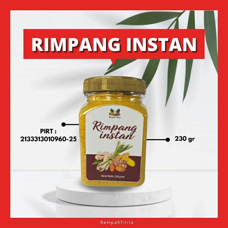 

Minuman Jamu Obat Herbal Tradisional Rimpang Instan Instant Bubuk Serbuk Rempah Fitria 230 gr