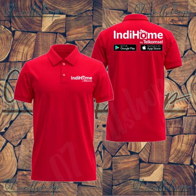 Shirt Tshirt Baju Kerah Distro INDIHOME TELKOM INDONESIA Custom pria wanita Indonesia!