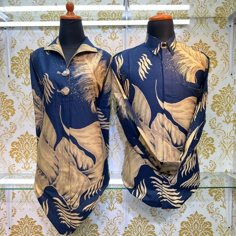 BATIK TUNIK COUPLE PUL PURING, LAPISAN TRIKOT PREMIUM