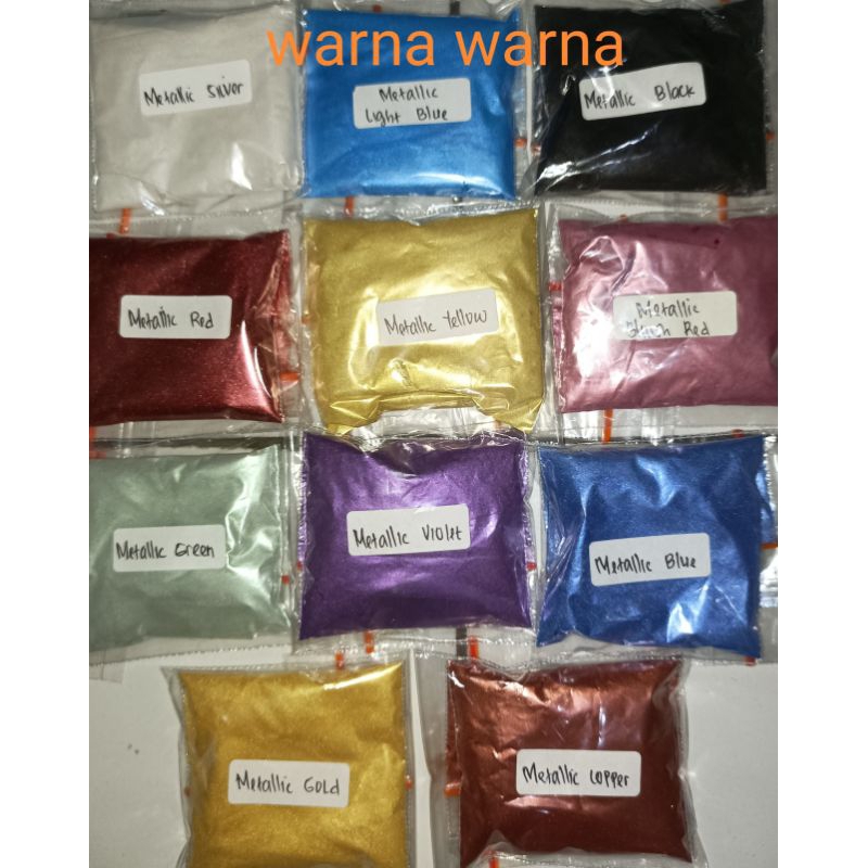 Loonagranit Pigmen Metalik/ Pigment Metallic/ Metalik Powder/Metalic Bubuk /Pewarna Resin Metalik/