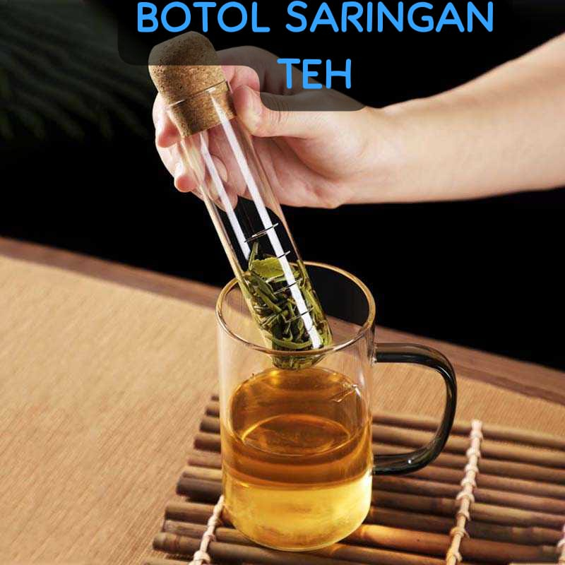 BOTOL FILTER SARINGAN TEH KACA BOTOL SARINGAN TEH INFUSER GLAS TUBE