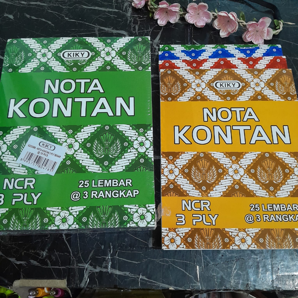 

1 Pak isi 10 Nota Besar rangkap 3 Nota Kontan 3 ply Murah GROSIR