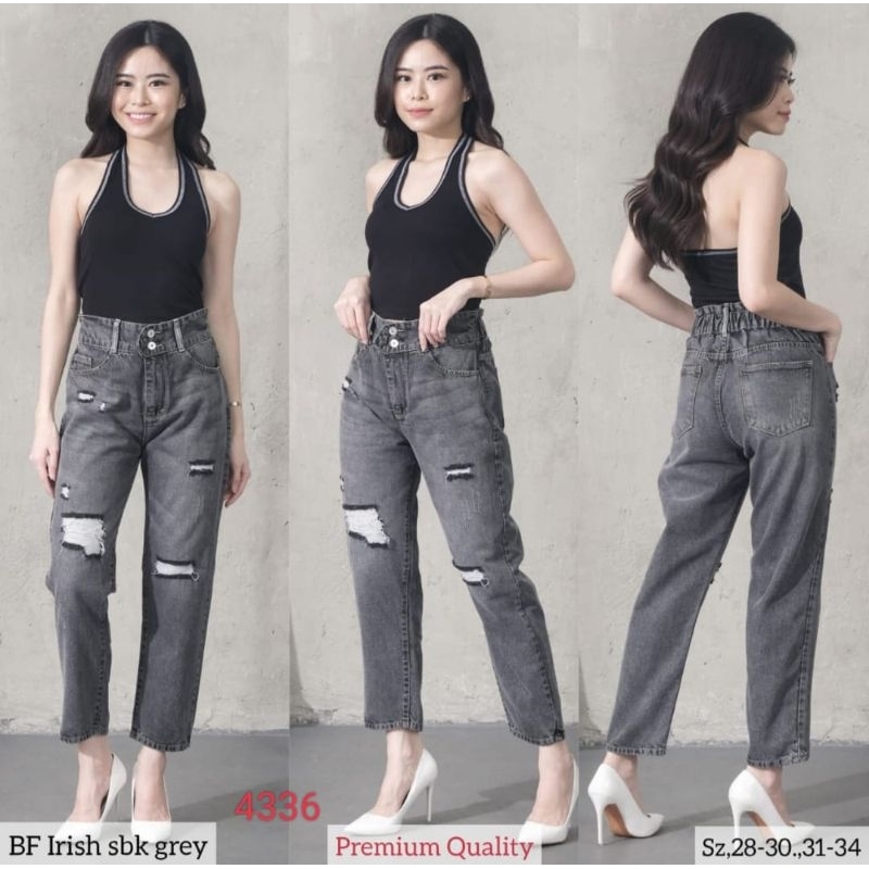 Celana jeans robek evodom 4336