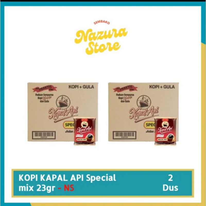 

Kopi Kapal Api Special Mix (2 Karton × 12 Rtg) 23g