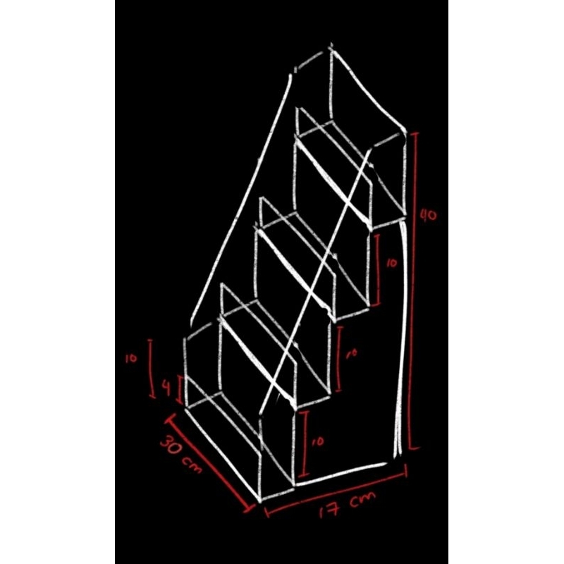 Rak serbaguna 4 susun