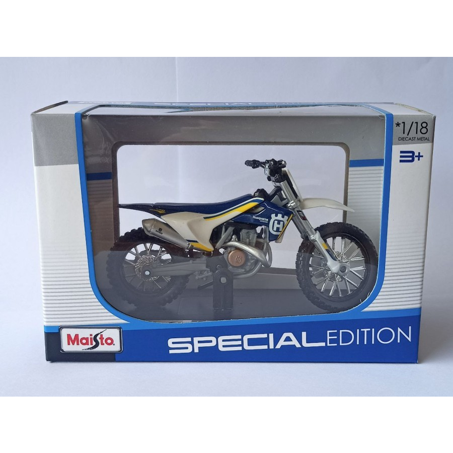 Diecast Motor Trail Husqvarna FC 450 miniatur motor crossn ori maisto murah