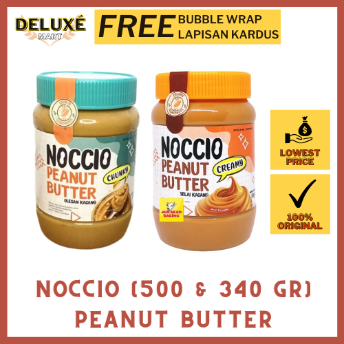 

NOCCIO Peanut Butter (500 & 340 gr) - Selai Kacang Nikmat untuk Kue dan Roti