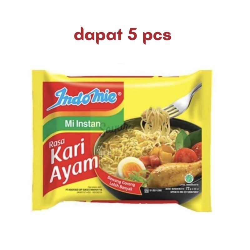 

Indomie Rasa Kari (5 PCS)