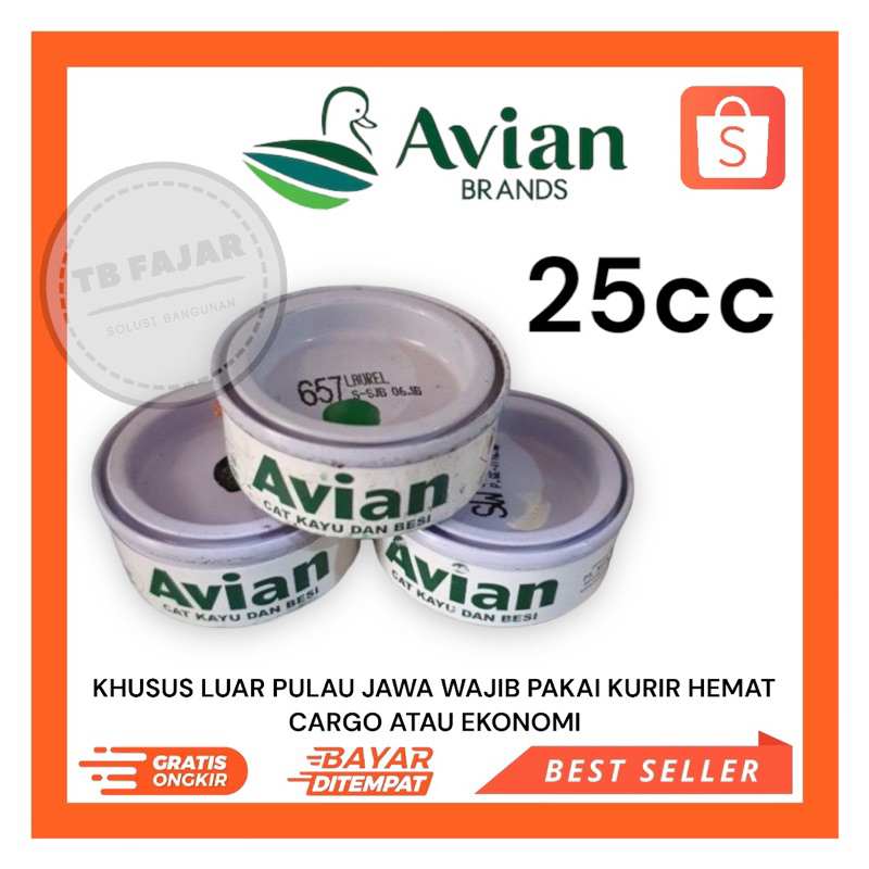 

Cat Besi Avian 25cc / Cat Kayu / Cat Minyak / Cat Avian High Gloss Ename