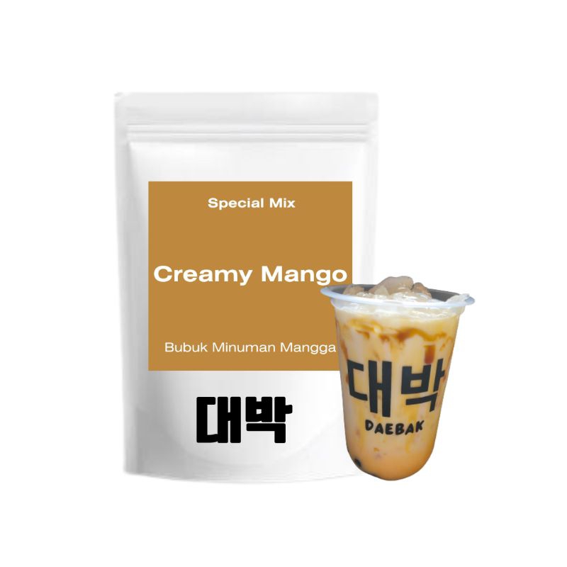 

Bubuk Minuman Creamy Mango Daebak Powder Distributor Bubuk Minuman Kekinian