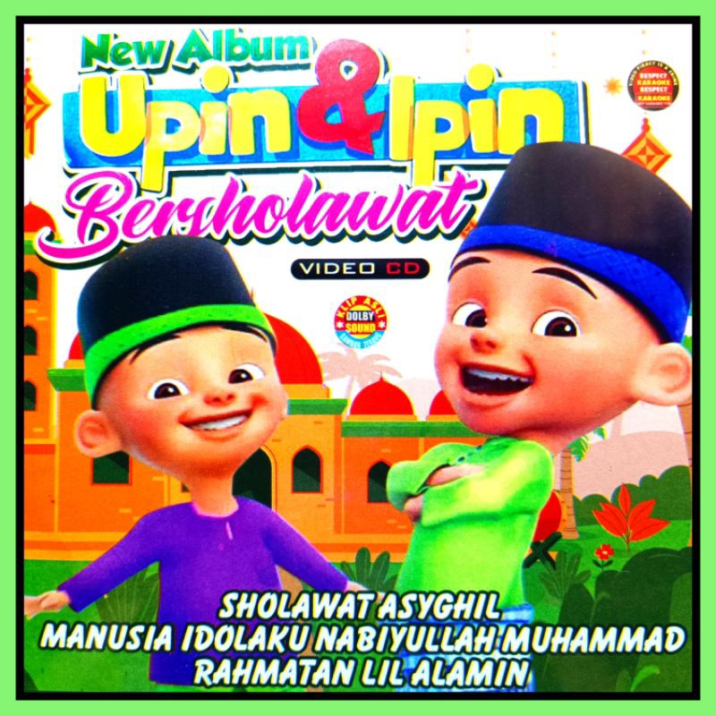 KASET VCD MUSIK 20 LAGU SHOLAWAT ANAK UPIN & IPIN ALBUM TERVIRAL 2024