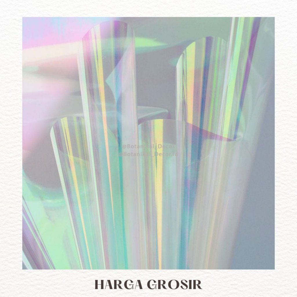 

Kertas bunga Hologram bening Unicorn KERTAS BUKET HOLOGRAM WRAPPING PAPER (58 X 58 CM)