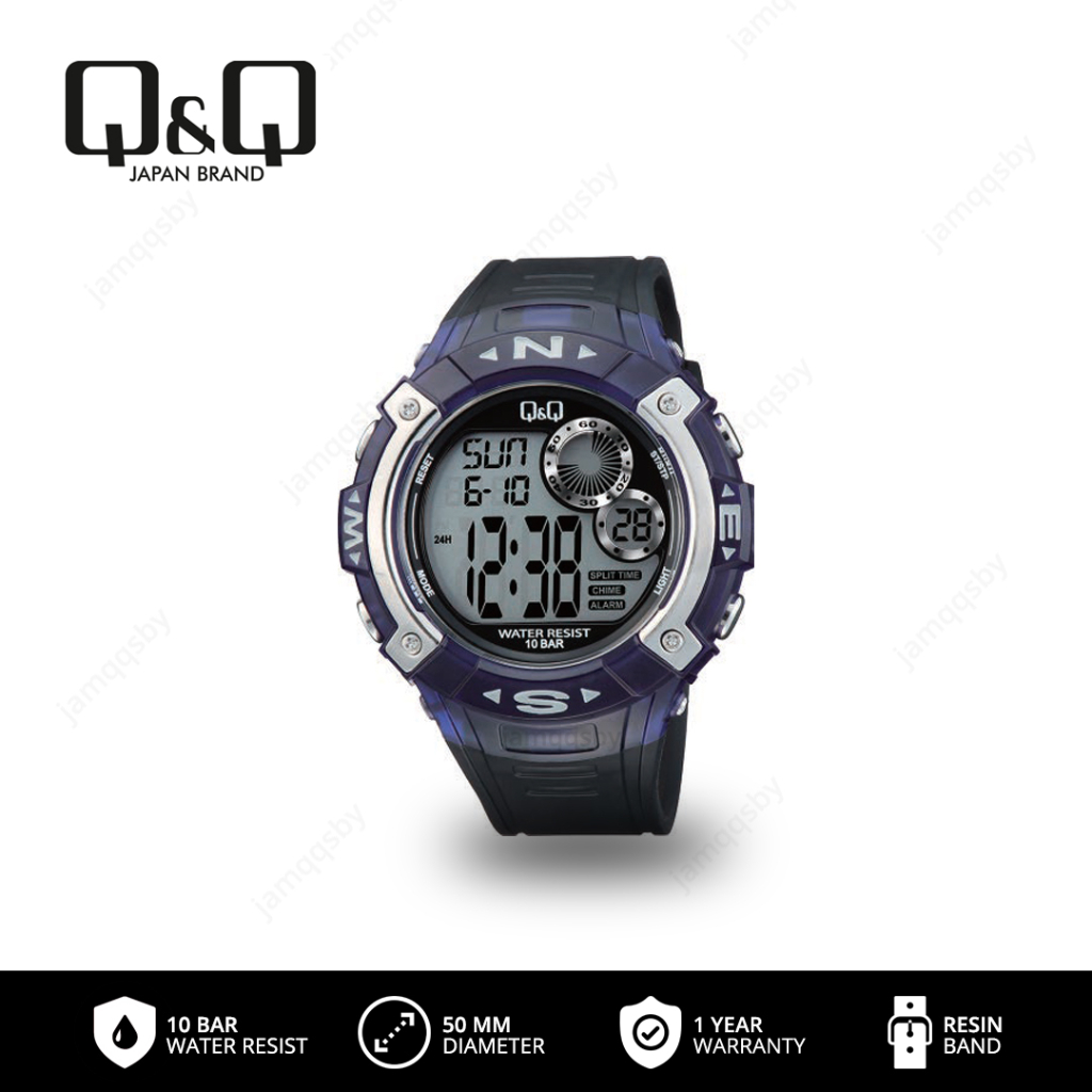 Q&Q QnQ QQ Original Jam Tangan Pria Digital - G19 G19A Tahan Air 10 BAR