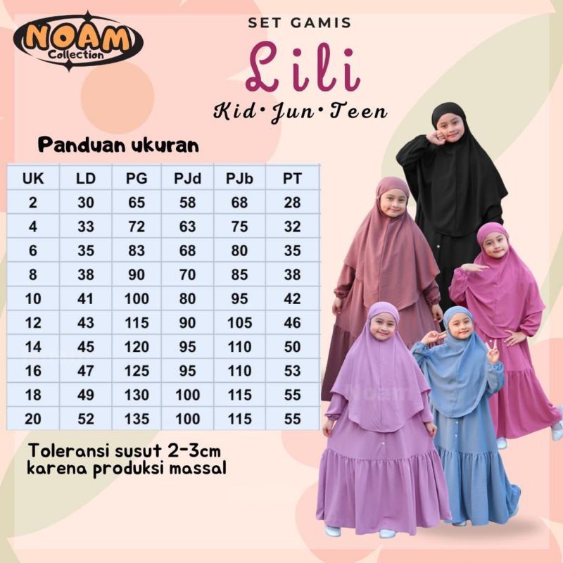 Set Gamis Lily by Noam Collection