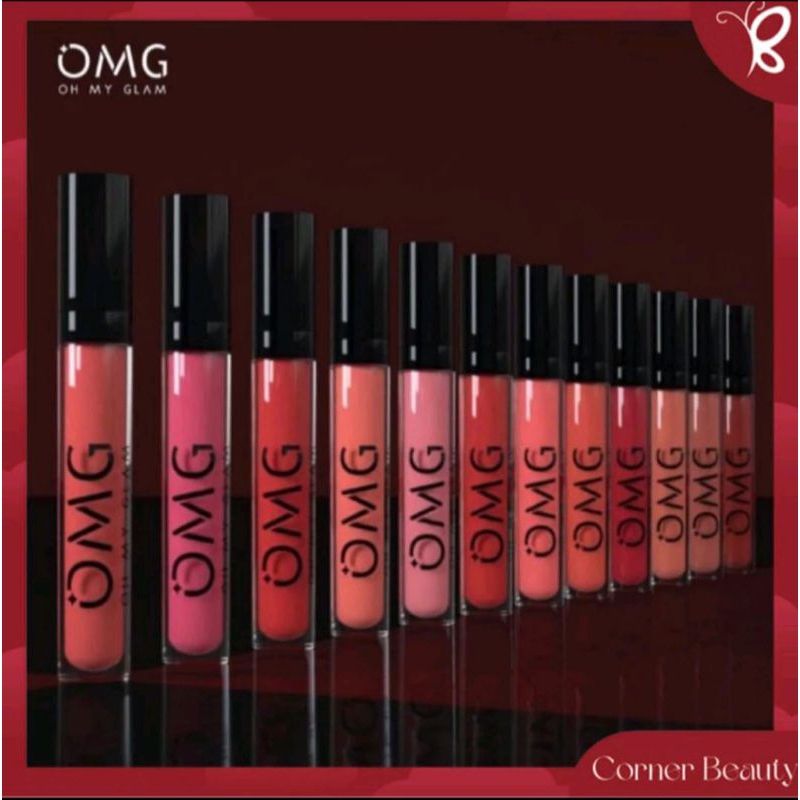 OMG OH MY GLAM Matte Kiss Lip Cream 3,5g / Lipcream OMG Bpom