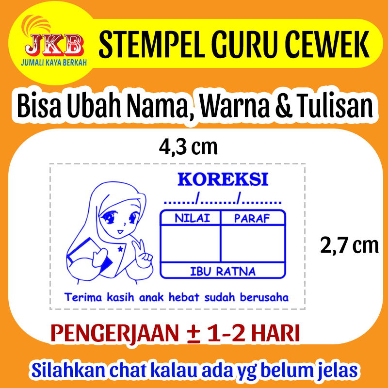 

Stempel Guru Cewek 2,7x4,3 cm