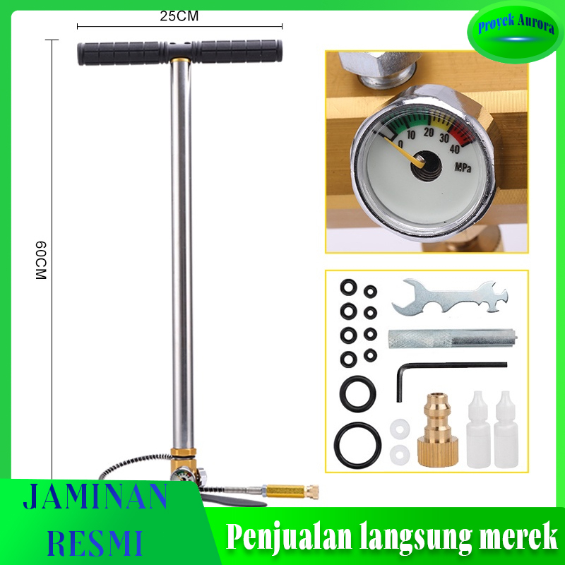(ada stok, dikirim dari jakarta) Pompa mobil listrik stainless steel manual dengan silinder pompa PC
