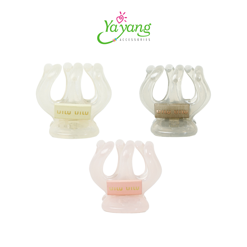 YAYANG Jedai Bening 5cm Cakar 3 - Jepit Rambut Jelly NAJ0657