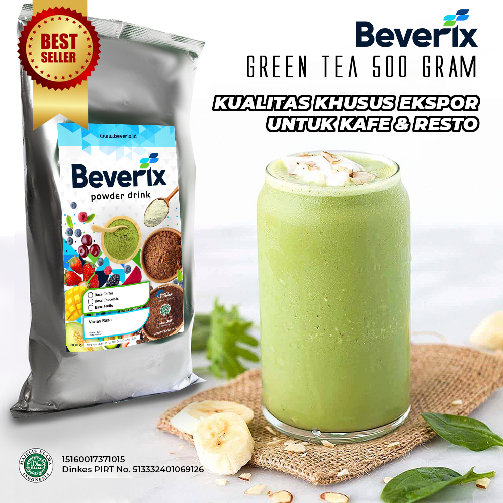 

Bubuk Minuman Rasa Green Tea / Matcha Beverix Fresh Powder Drink 500 Gram