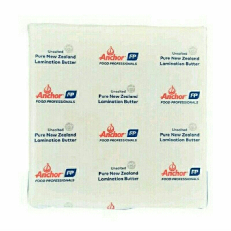 ANCHOR UNSALTED BUTTER SHEET 1KG-ANCHOR UNSALTED DANISH PASTRY GOSEND GRAB